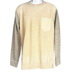 Scotch & Soda Beige and Gray Crewneck Sweater